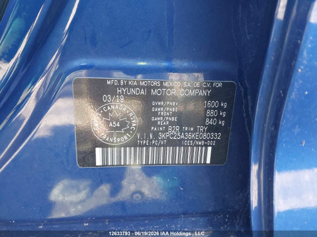 Hyundai Accent Essential 2019 3KPC25A36KE080332 Image 9