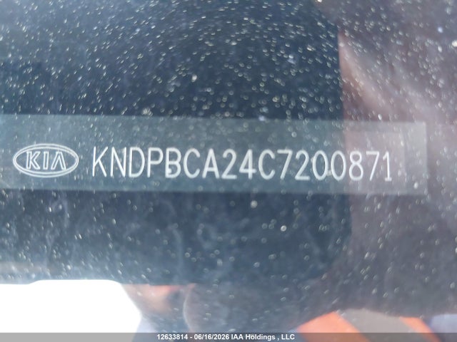 12633814 :رقم المزاد ، KNDPBCA24C7200871 vin ، 2012 Kia Sportage مزاد بيع