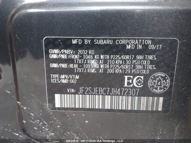 JF2SJEBC7JH472307 Subaru Forester