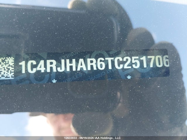 12633833 :رقم المزاد ، 1C4RJHAR6TC251706 vin ، 2026 Jeep Grand Cherokee Laredo مزاد بيع