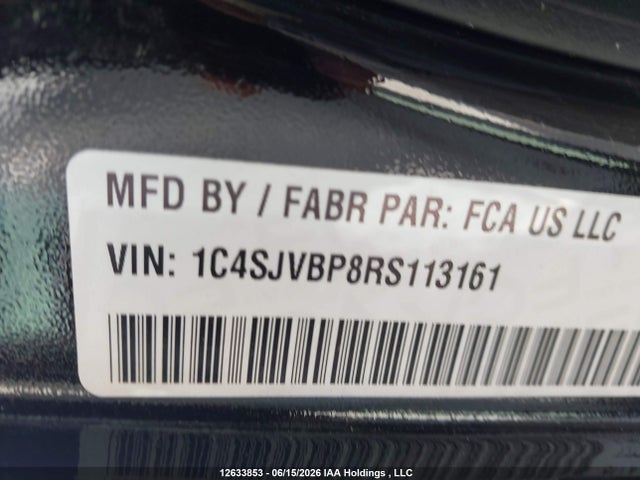 Продажа на аукционе авто 2024 Jeep Wagoneer Series Ii Carbide, vin: 1C4SJVBP8RS113161, номер лота: 12633853