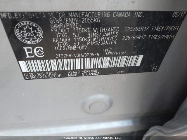 Toyota RAV4 LE 2017 2T3ZFREV3HW379579 Image 20