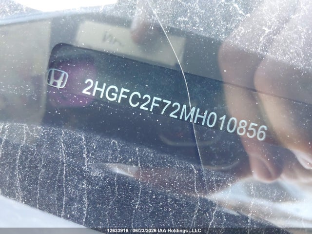 Honda Civic Ex 4dr 2021 2HGFC2F72MH010856 Image 9