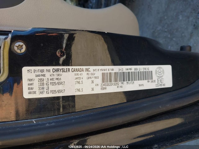 Dodge Grand Caravan 2014 2C4RDGBG3ER182952 Image 9