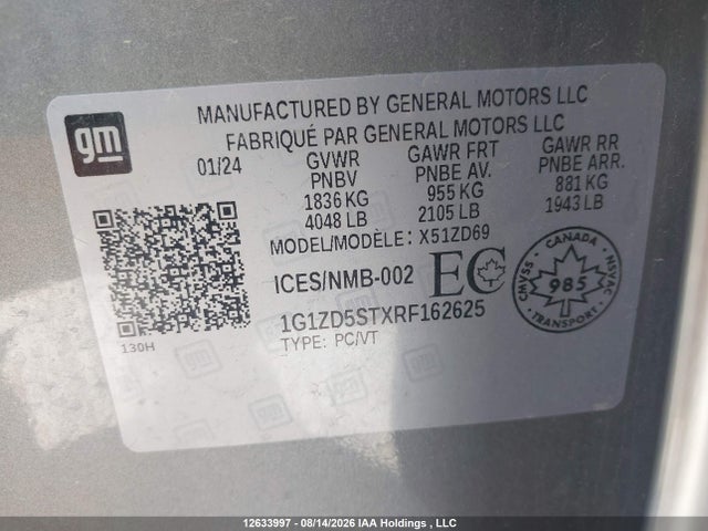 Chevrolet MALIBU LT 2024 1G1ZD5STXRF162625 Image 9