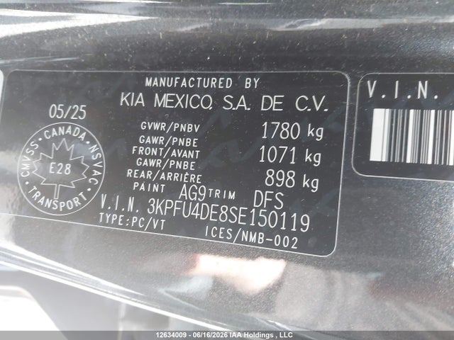 KIA K4 Ex 2025 3KPFU4DE8SE150119 Image 9