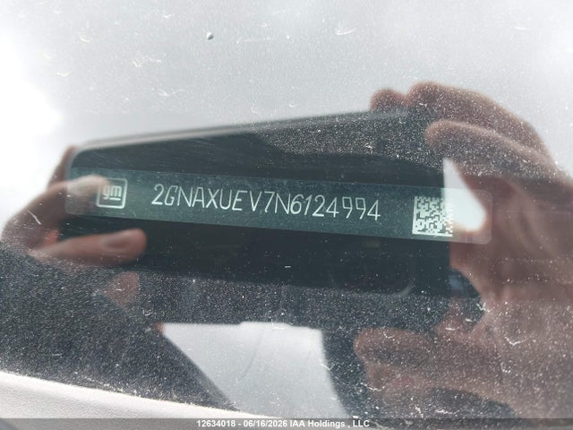 12634018 :رقم المزاد ، 2GNAXUEV7N6124994 vin ، 2022 Chevrolet Equinox Lt مزاد بيع