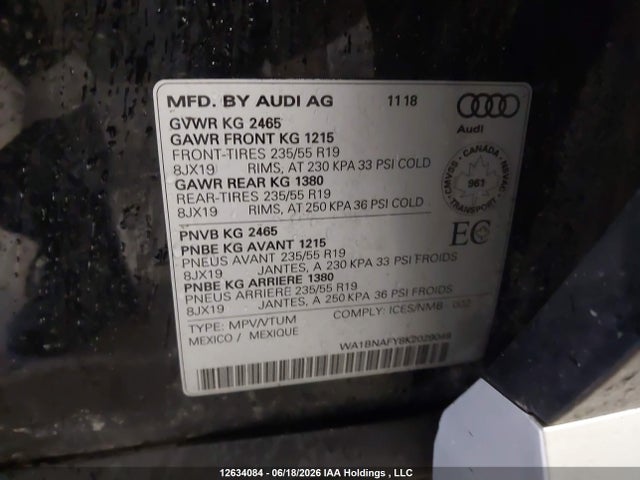 Audi Q5 45 Progressiv 2019 WA1BNAFY8K2029048 Image 18