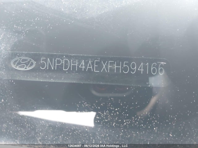 Продаж на аукціоні авто 2015 Hyundai Elantra Se/sport/limited, vin: 5NPDH4AEXFH594166, номер лоту: 12634087