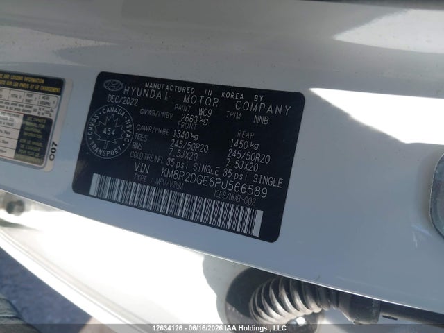 2023 Hyundai Palisade Sel მანქანა იყიდება აუქციონზე, vin: KM8R2DGE6PU566589, აუქციონის ნომერი: 12634126