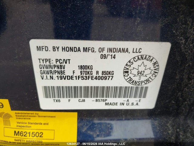 19VDE1F53FE400977 Acura Ilx 20 Premium