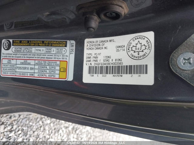 Honda CIVIC EX 2014 2HGFG3A59EH003565 Image 18