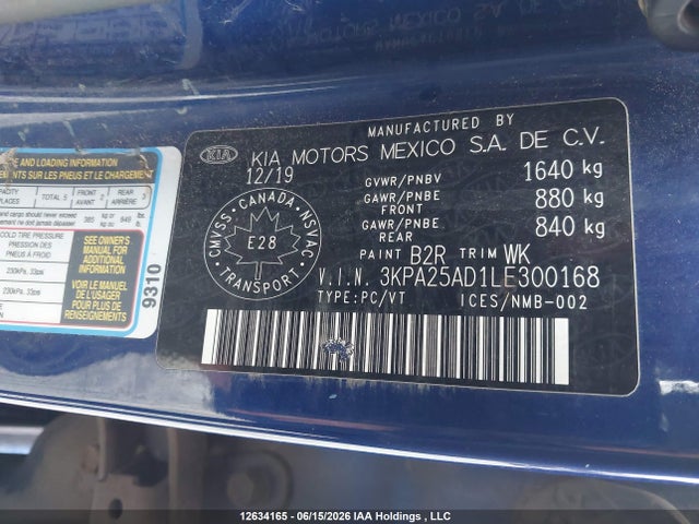 KIA Rio Lx/lx+ 2020 3KPA25AD1LE300168 Image 9
