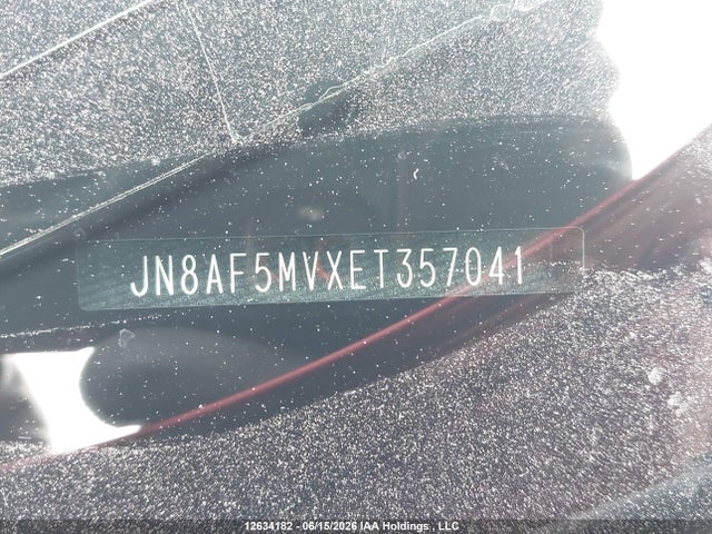 2014 Nissan Juke S/sv/sl/nismo მანქანა იყიდება აუქციონზე, vin: JN8AF5MVXET357041, აუქციონის ნომერი: 12634182