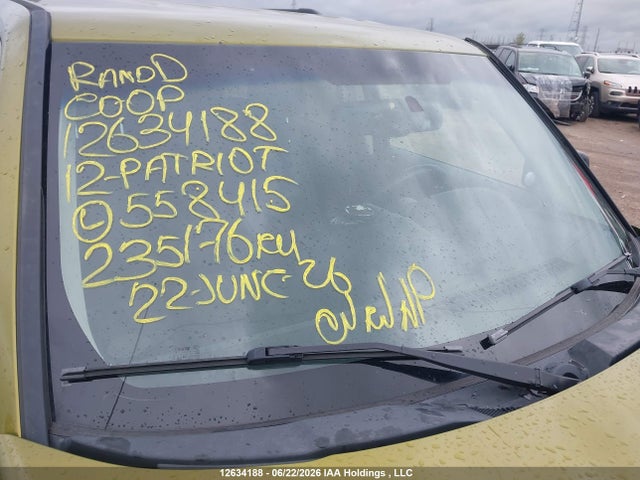 Продаж на аукціоні авто 2012 Jeep Patriot Sport/north, vin: 1C4NJPABXCD558415, номер лоту: 12634188