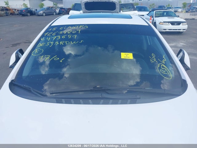 12634209 :رقم المزاد ، KMHDH4AH7FU413651 vin ، 2015 Hyundai Elantra Se/sport/limited مزاد بيع
