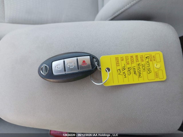 Продаж на аукціоні авто 2011 Nissan Leaf Sv/sl, vin: JN1AZ0CP3BT008181, номер лоту: 12634220