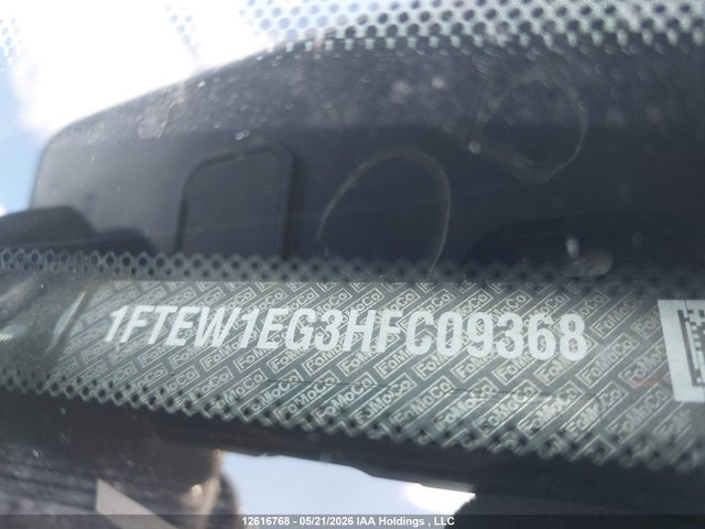 12616768 :رقم المزاد ، 1FTEW1EG3HFC09368 vin ، 2017 Ford F-150 Lariat مزاد بيع