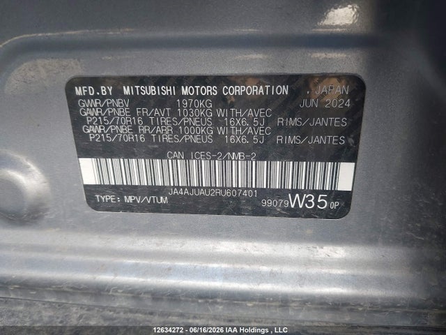 Mitsubishi RVR 2024 JA4AJUAU2RU607401 Image 9