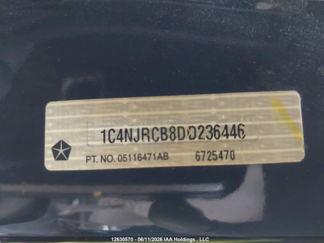 12630570 :رقم المزاد ، 1C4NJRCB8DD236446 vin ، 2013 Jeep Patriot Limited مزاد بيع