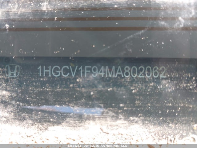 1HGCV1F94MA802062 Honda Accord Touring 1.5t