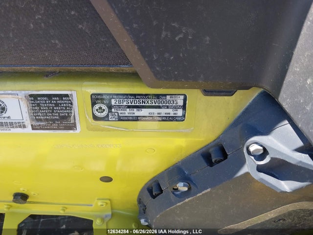 Продаж на аукціоні авто 2025 Skidoo , vin: 2BPSVDSNXSV000033, номер лоту: 12634284