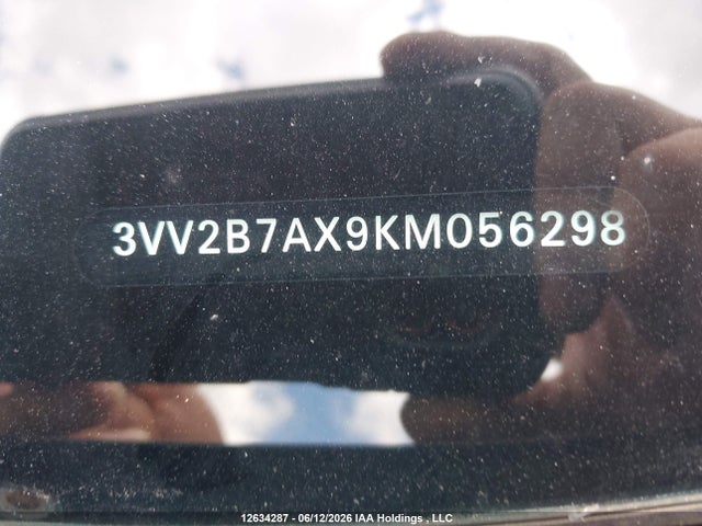 3VV2B7AX9KM056298 Volkswagen Tiguan Se/sel/sel R-line Jet-black/sel R-line