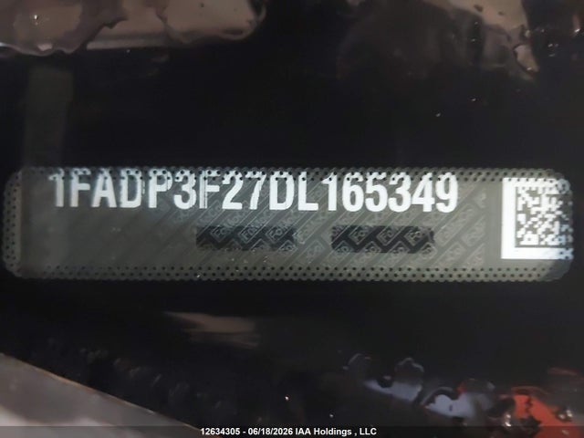 12634305 :رقم المزاد ، 1FADP3F27DL165349 vin ، 2013 Ford Focus Se مزاد بيع