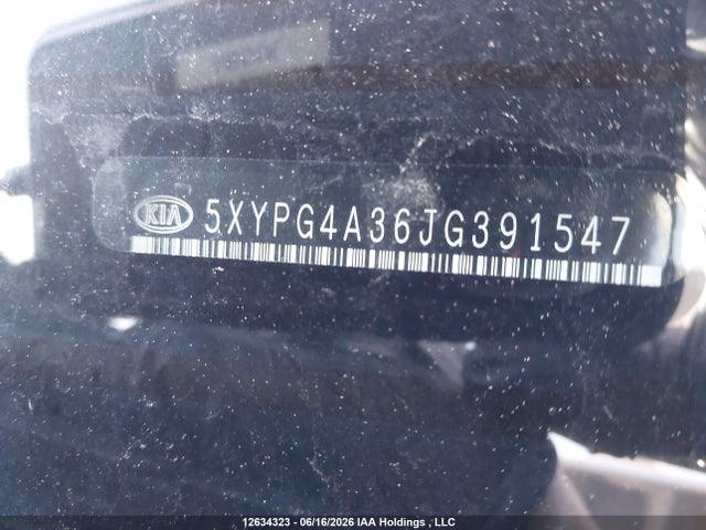 Aukcja sprzedaży 2018 Kia Sorento Lx/l, vin: 5XYPG4A36JG391547, numer aukcji: 12634323