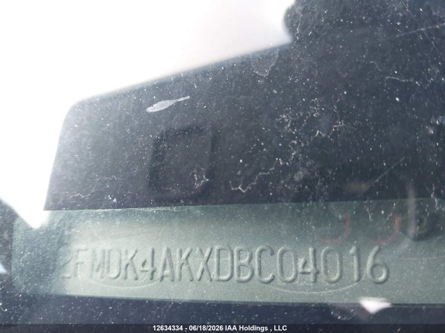 12634334 :رقم المزاد ، 2FMDK4AKXDBC04016 vin ، 2013 Ford Edge Sport مزاد بيع