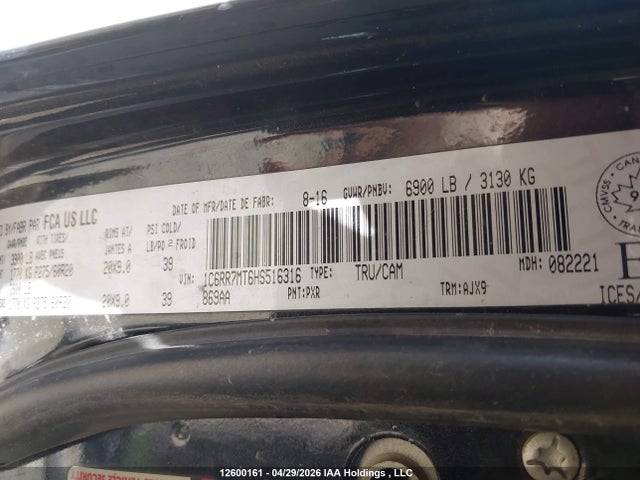 RAM 1500 Sport 2017 1C6RR7MT6HS516316 Image 17