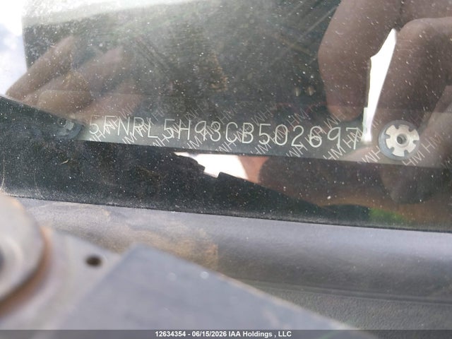 Aukcja sprzedaży 2012 Honda Odyssey Touring, vin: 5FNRL5H93CB502697, numer aukcji: 12634354