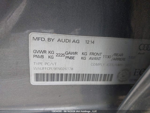 Audi A4 2.0t Progressiv Plus 2015 WAUFFCFL9FN026178 Image 19