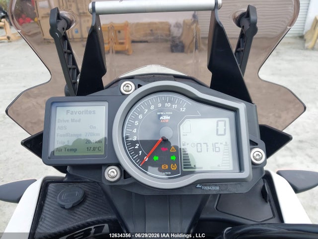 2017 Ktm 1090 Adventure R მანქანა იყიდება აუქციონზე, vin: VBKV49407HM979267, აუქციონის ნომერი: 12634356