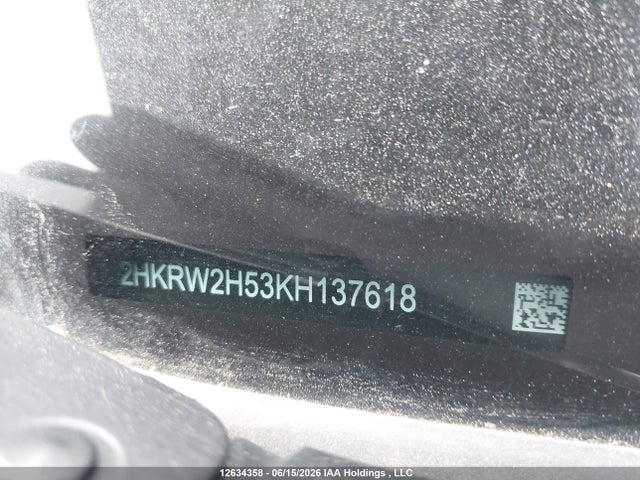 12634358 :رقم المزاد ، 2HKRW2H53KH137618 vin ، 2019 Honda Cr-v Ex مزاد بيع