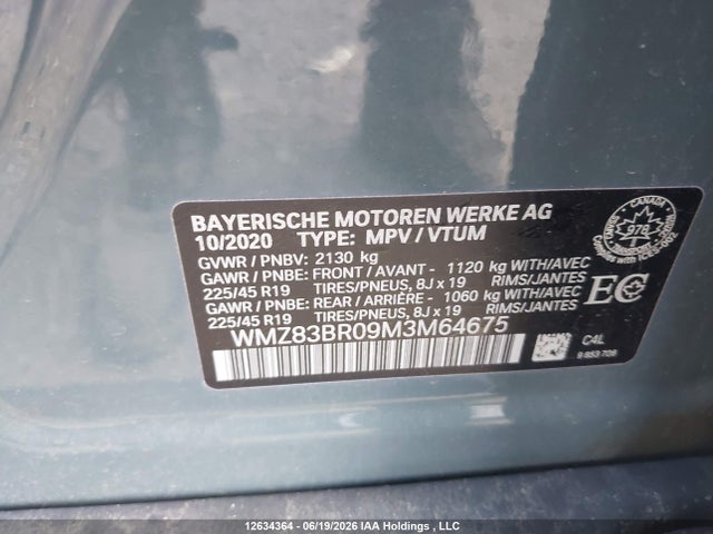 Mini Countryman Cooper S 2021 WMZ83BR09M3M64675 Image 9