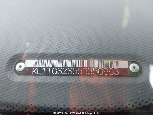 Aukcja sprzedaży 2005 Chevrolet Aveo 5 Lt, vin: KL1TG62655B356993, numer aukcji: 12634373