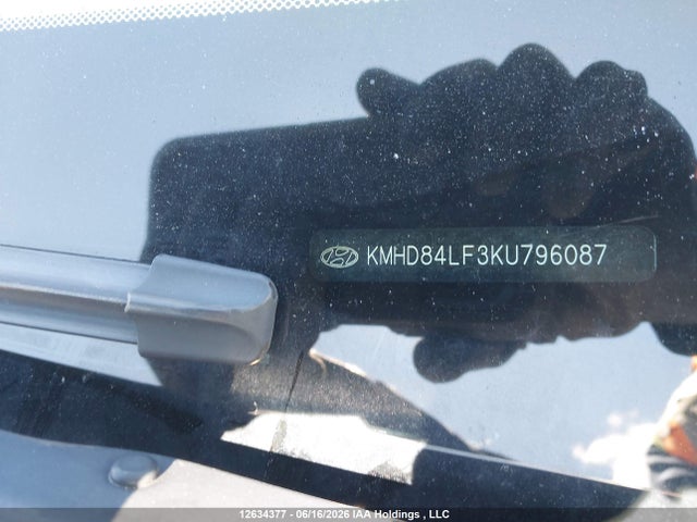 12634377 :رقم المزاد ، KMHD84LF3KU796087 vin ، 2019 Hyundai Elantra Sel/value/limited مزاد بيع