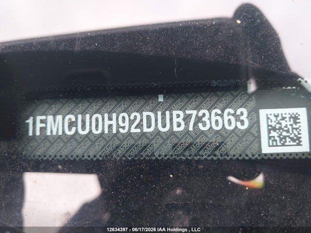2013 Ford Escape Sel მანქანა იყიდება აუქციონზე, vin: 1FMCU0H92DUB73663, აუქციონის ნომერი: 12634397