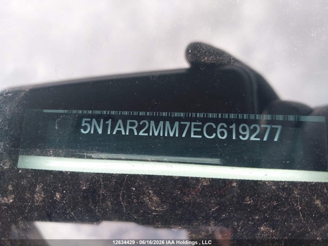 Aukcja sprzedaży 2014 Nissan Pathfinder Platinum/s/sl/sv, vin: 5N1AR2MM7EC619277, numer aukcji: 12634429