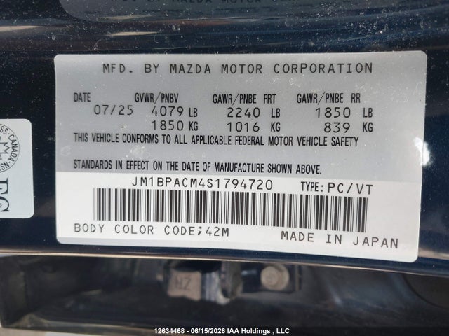 Mazda 3 Preferred 2025 JM1BPACM4S1794720 Image 9