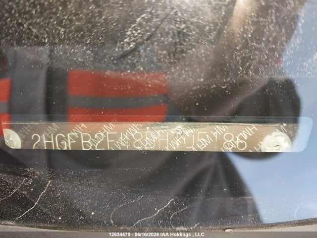 Aukcja sprzedaży 2013 Honda Civic Sdn, vin: 2HGFB2F48DH105186, numer aukcji: 12634479