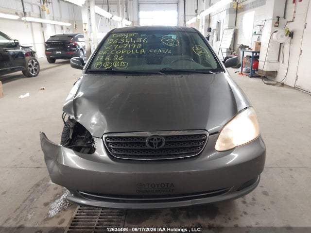2006 Toyota Corolla Ce/le/s მანქანა იყიდება აუქციონზე, vin: 2T1BR32E96C707198, აუქციონის ნომერი: 12634486