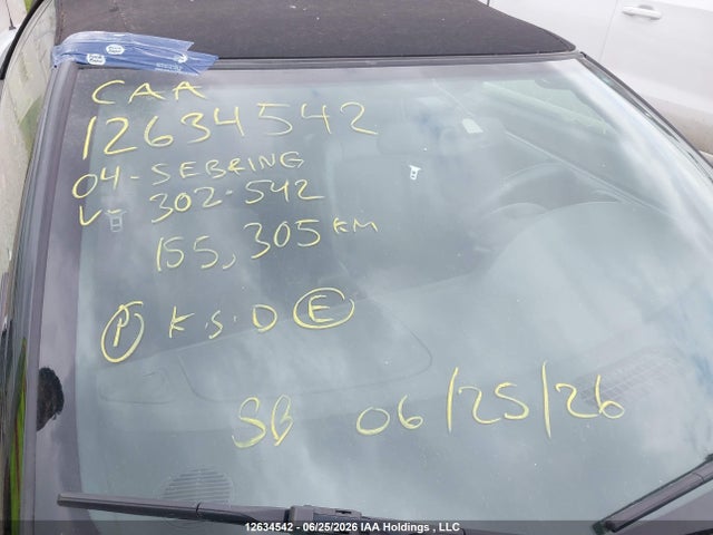 Продаж на аукціоні авто 2004 Chrysler Sebring Lxi, vin: 1C3EL55R94N302885, номер лоту: 12634542