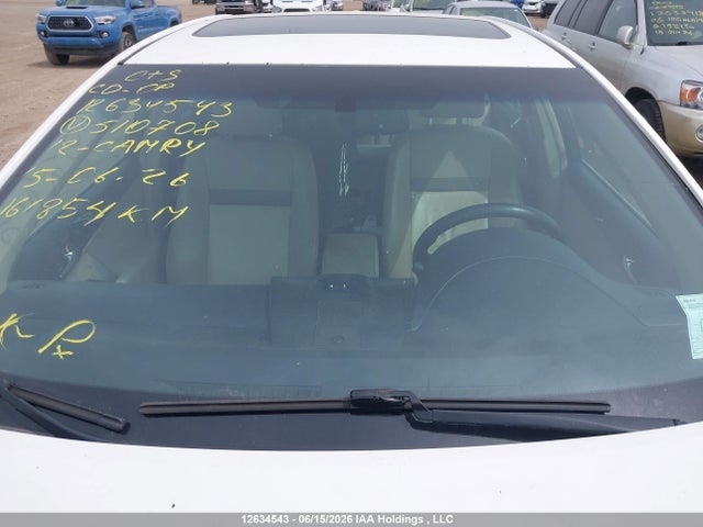 12634543 :رقم المزاد ، 4T1BK1FK3CU510708 vin ، 2012 Toyota Camry Xle V6 مزاد بيع
