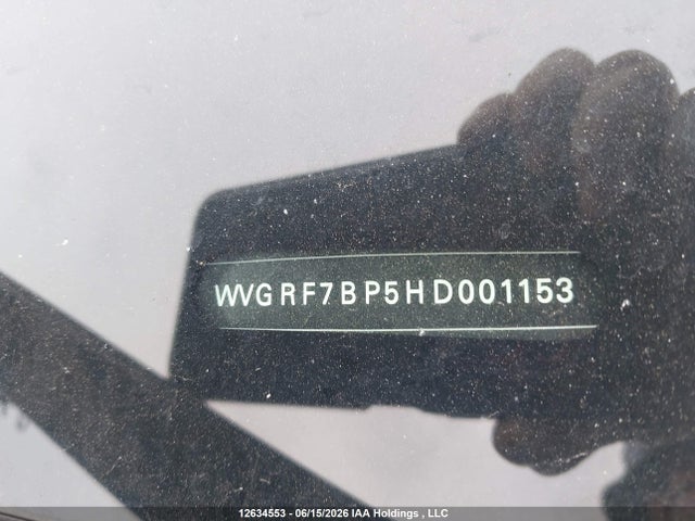 Продаж на аукціоні авто 2017 Volkswagen Touareg 3.6l Wolfsburg Edition, vin: WVGRF7BP5HD001153, номер лоту: 12634553