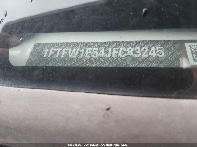 12634556 :رقم المزاد ، 1FTFW1E54JFC83245 vin ، 2018 Ford F150 Supercrew مزاد بيع