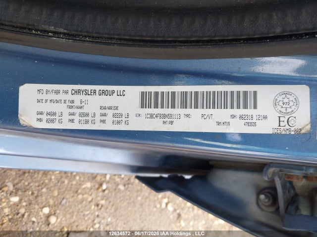 2011 Chrysler 200 Lx მანქანა იყიდება აუქციონზე, vin: 1C3BC4FB3BN591113, აუქციონის ნომერი: 12634572