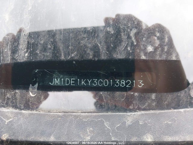 12634587 :رقم المزاد ، JM1DE1KY3C0138213 vin ، 2012 Mazda Mazda2 مزاد بيع