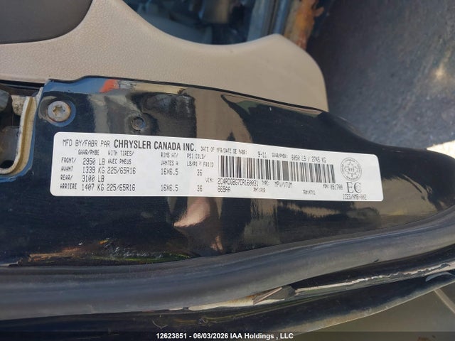 12623851 :رقم المزاد ، 2C4RDGBG7CR160031 vin ، 2012 Dodge Grand Caravan Se/sxt مزاد بيع